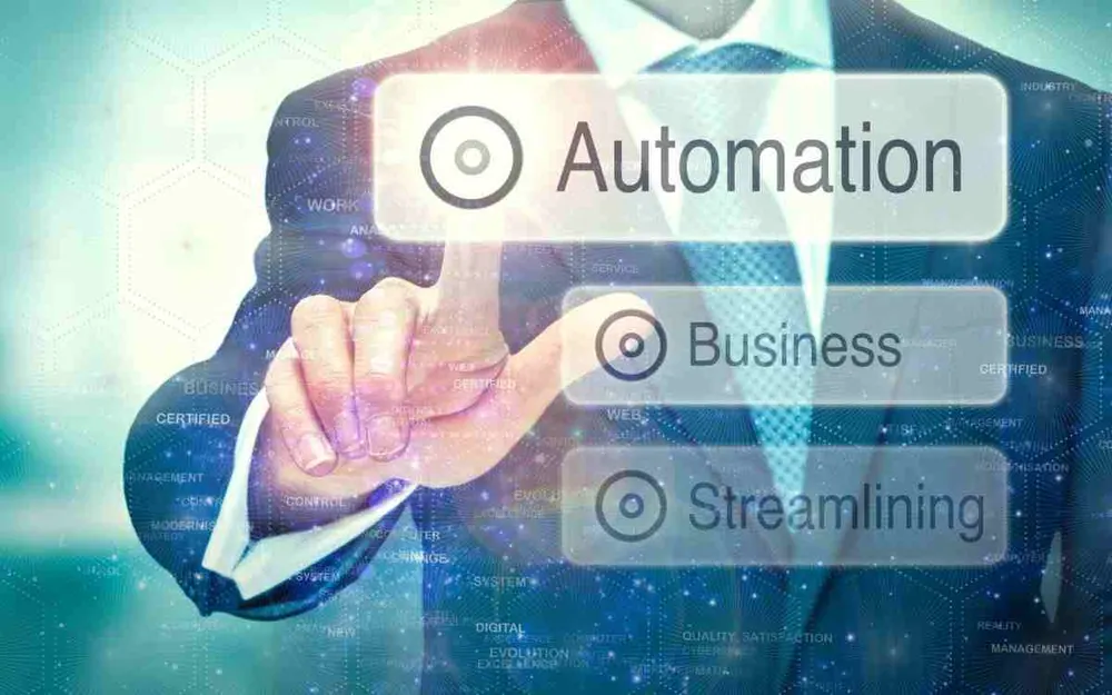 Robotic process automation workflow diagram