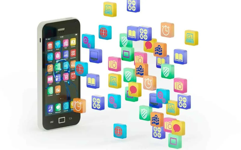 Mobile app development network diagram